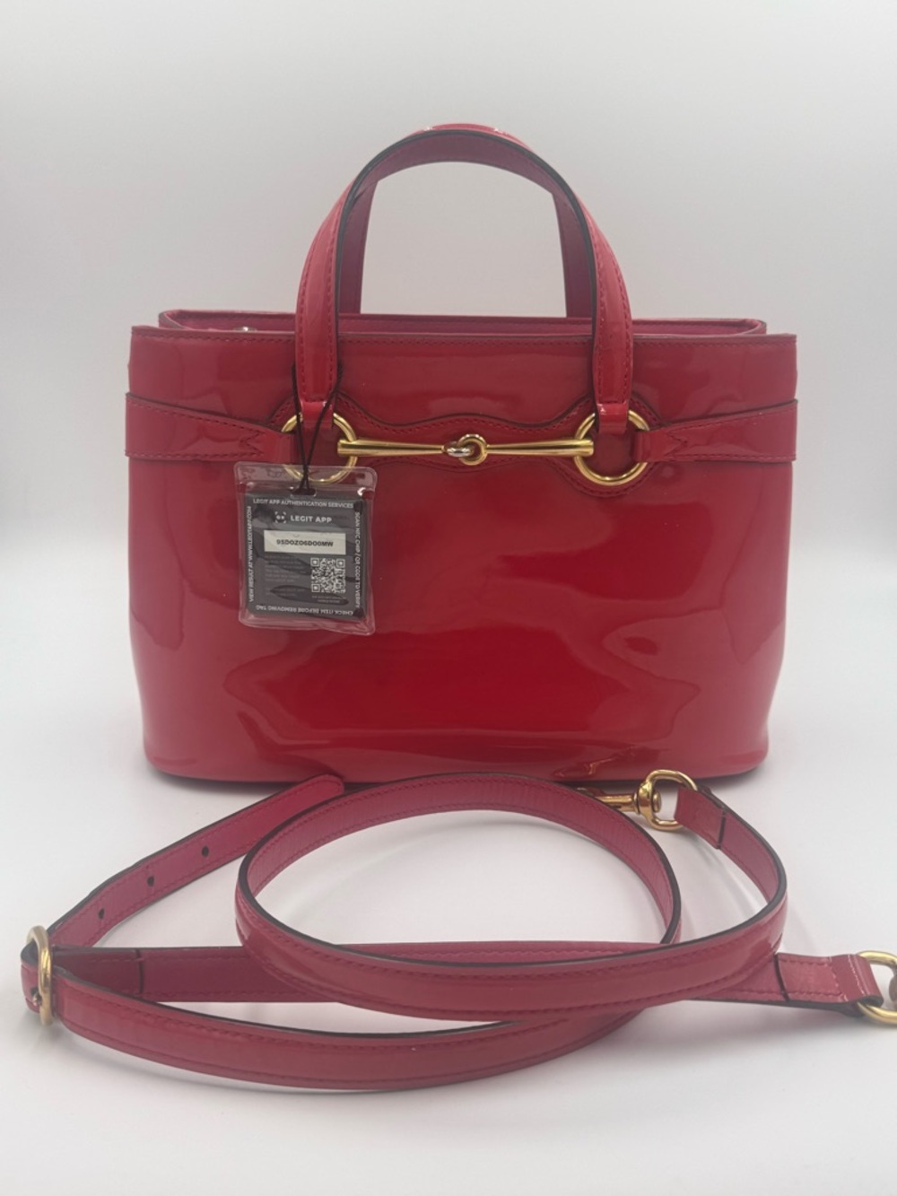 Gucci Patent Year of the Horse Collection Bright Bit Horse-bit Two-Way w/ COA